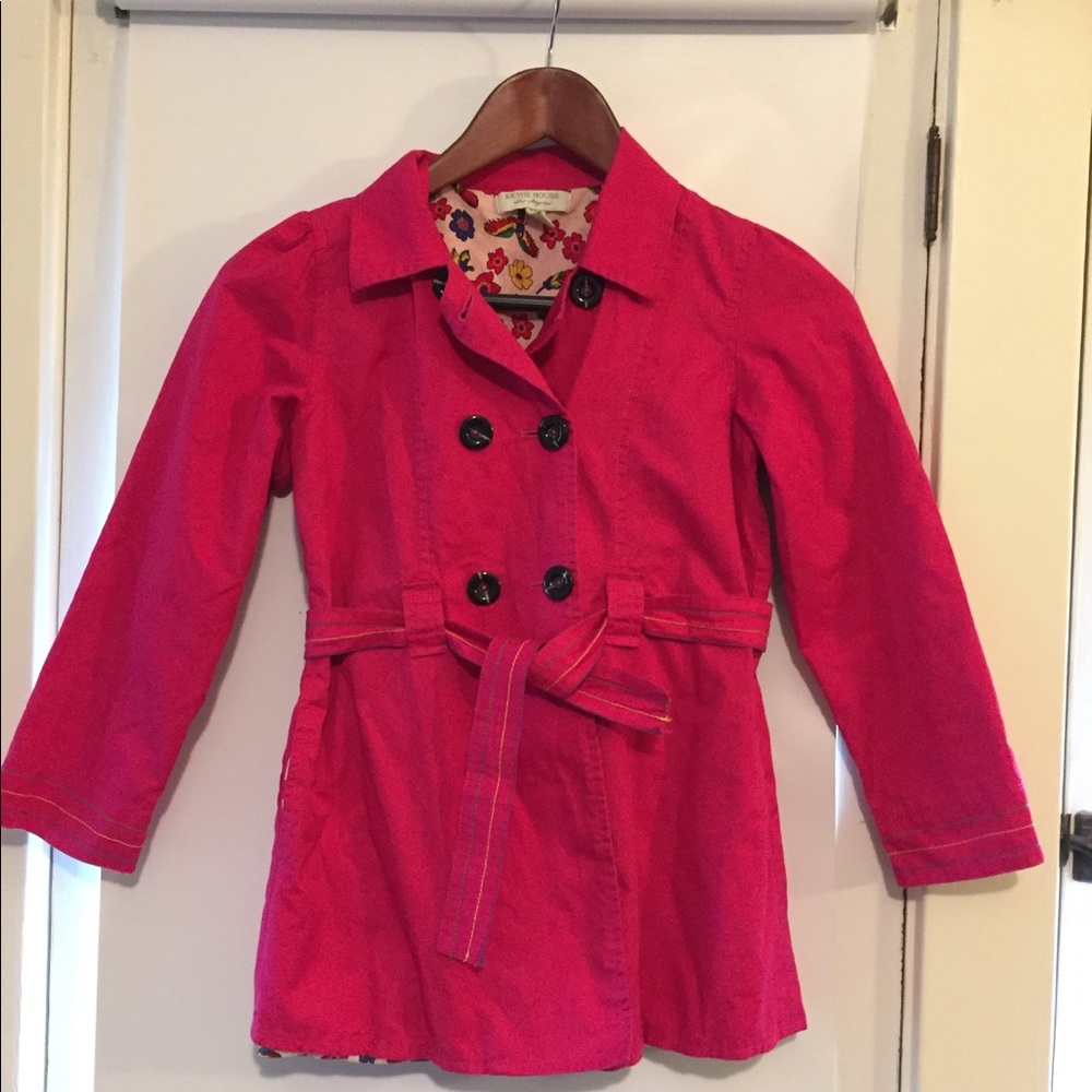 Richie House LA Floral Lined Trench Designer Coat
